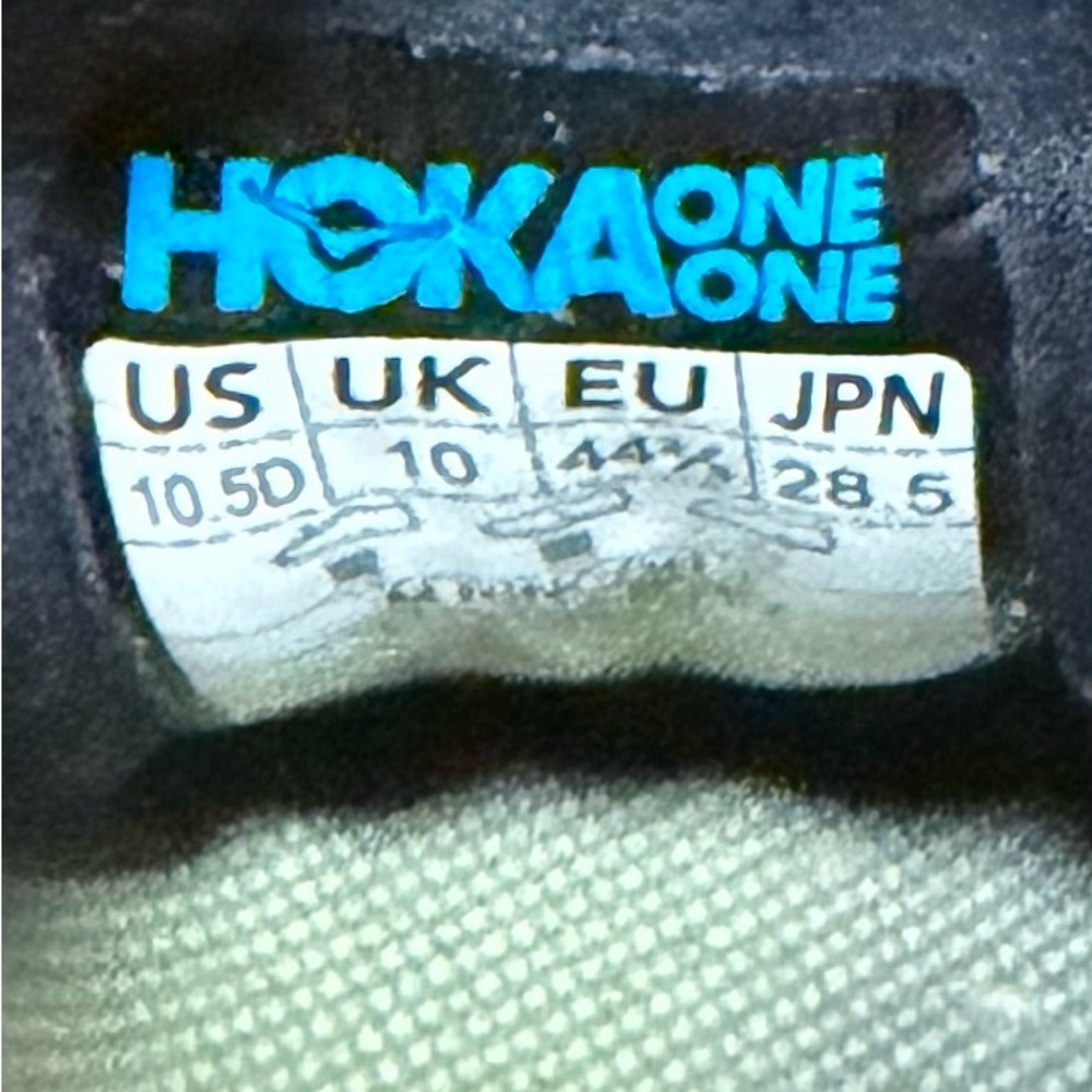 Hoka One One Mens Rincon 3 Shoes 1119395 BGBT  Mens Size 10.5 D - Picture 6 of 8